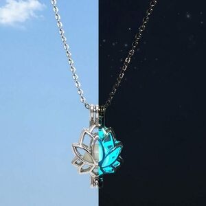 Glow In The Dark Lotus Necklace